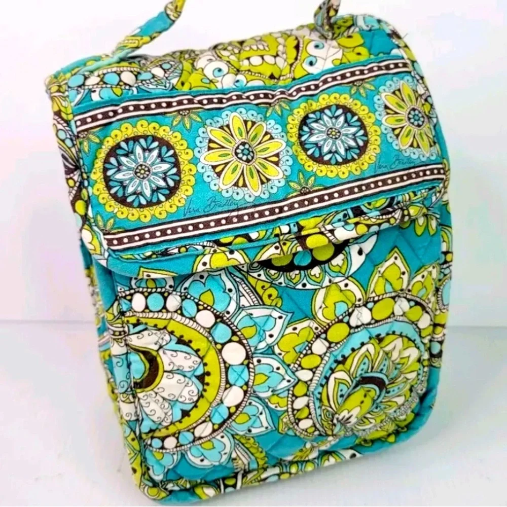 Vera Bradley Insulated Lunch Tote Bag Retired Pattern Peacock Floral Quilted Bag